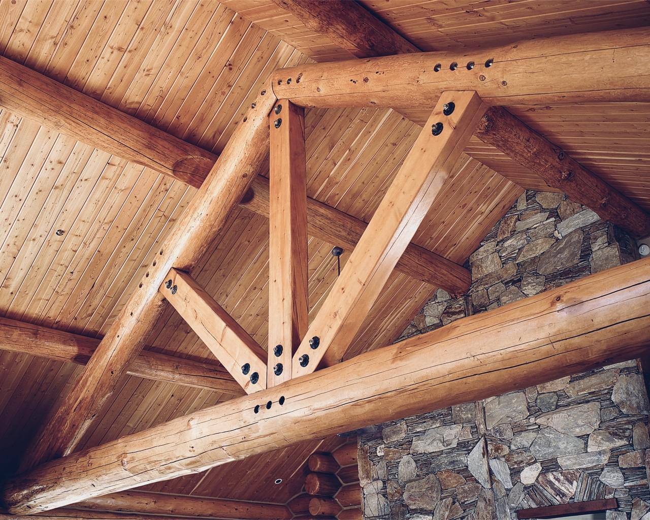 Super Structure Log Roof